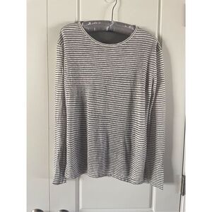T by Alexander Wang 100% Linen Long Sleeve Tee